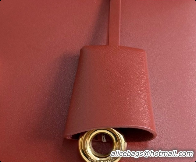 Cute Loro Piana LP Extra Bag L27 in Smooth Leather Red Brown 2026 0408010