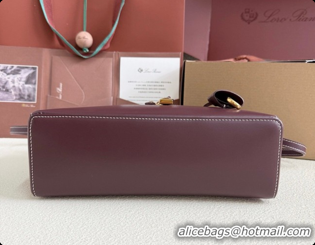 Top Quality Loro Piana LP Extra Bag L27 in Smooth Leather Ormosia 2026 0408012
