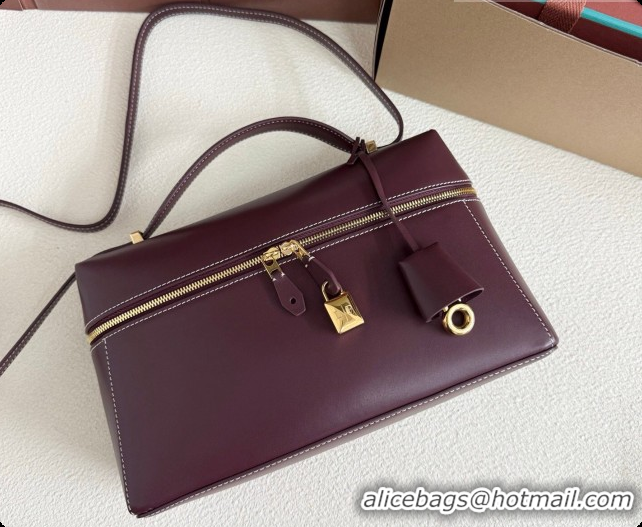 Top Quality Loro Piana LP Extra Bag L27 in Smooth Leather Ormosia 2026 0408012