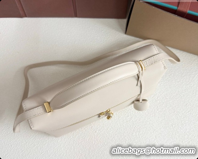 Youthful Loro Piana LP Extra Bag L27 in Smooth Leather White 2026 0408013