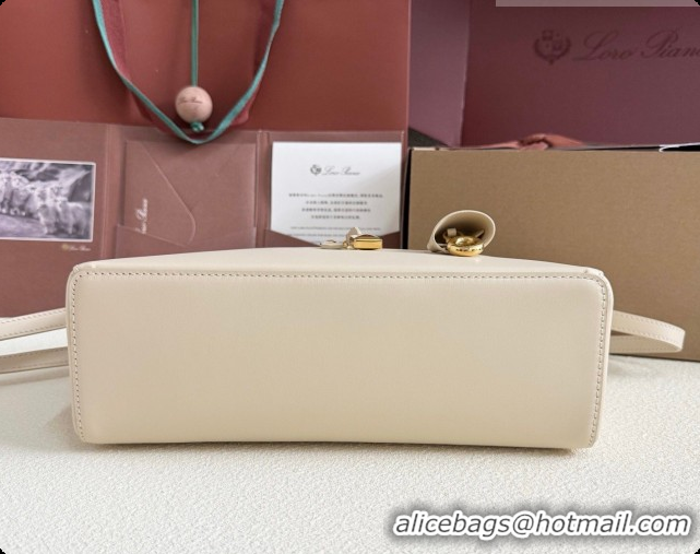 Youthful Loro Piana LP Extra Bag L27 in Smooth Leather White 2026 0408013
