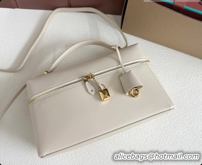Youthful Loro Piana LP Extra Bag L27 in Smooth Leather White 2026 0408013