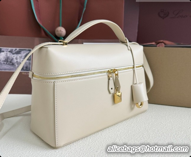 Youthful Loro Piana LP Extra Bag L27 in Smooth Leather White 2026 0408013