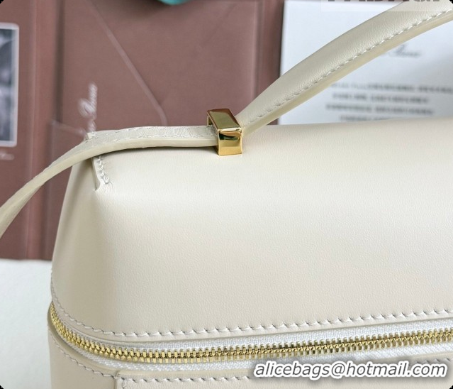Youthful Loro Piana LP Extra Bag L27 in Smooth Leather White 2026 0408013