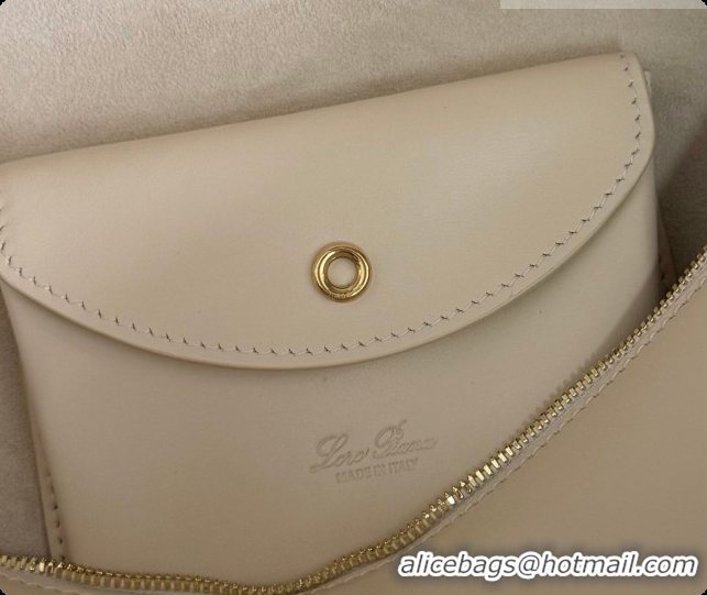 Youthful Loro Piana LP Extra Bag L27 in Smooth Leather White 2026 0408013