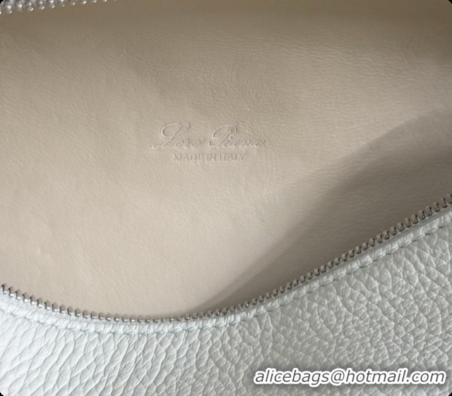 Best Quality Loro Piana LP Extra Pocket Pouch L19 in Grained Leather Pale Blue 2026 FAI8393