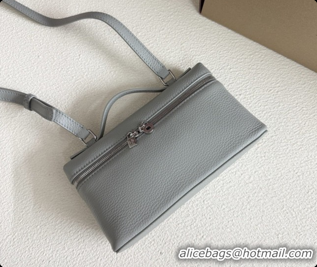 Fashion Loro Piana LP Extra Pocket Pouch L19 in Grained Leather Bean Green 2026 FAI8393