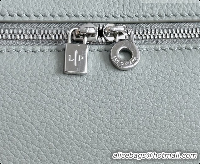 Fashion Loro Piana LP Extra Pocket Pouch L19 in Grained Leather Bean Green 2026 FAI8393