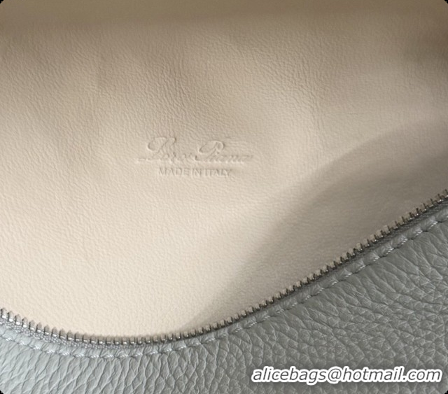 Fashion Loro Piana LP Extra Pocket Pouch L19 in Grained Leather Bean Green 2026 FAI8393