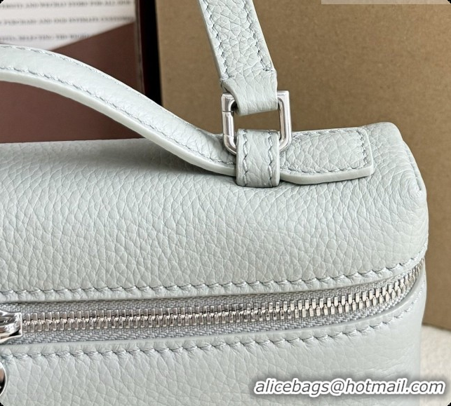 Fashion Loro Piana LP Extra Pocket Pouch L19 in Grained Leather Bean Green 2026 FAI8393