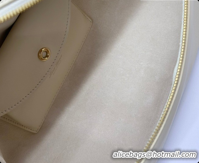 Grade Design Loro Piana LP Extra Bag L27 in Smooth Leather Cream White 2026 FAO3001