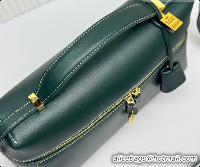Best Price Loro Piana LP Extra Bag L27 in Smooth Leather Peacock Green 2026 FAO3001
