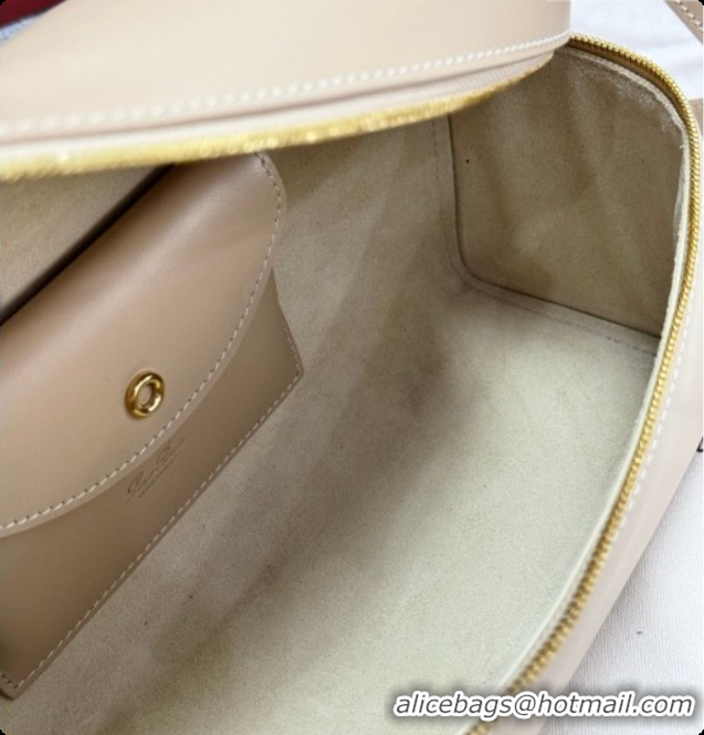Stylish Loro Piana LP Extra Bag L27 in Smooth Leather Light Mastic 2026 FAO3001