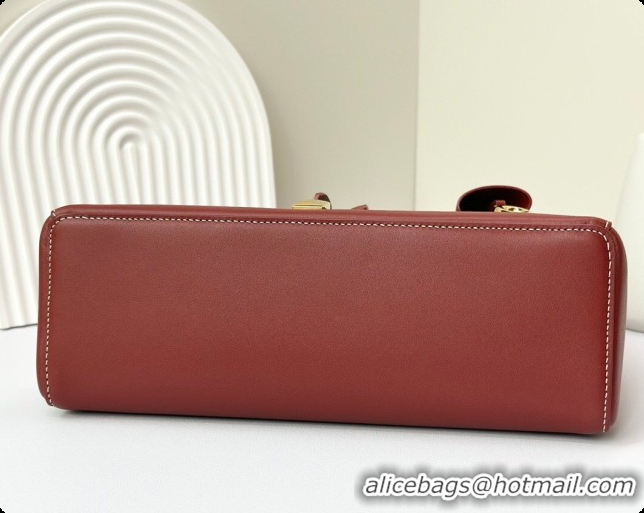 Perfect Loro Piana LP Extra Bag L27 in Smooth Leather Red 2026 FAO3001