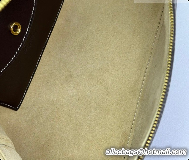 Luxury Loro Piana LP Extra Bag L27 in Smooth Leather Dark Brown 2026 FAO3001
