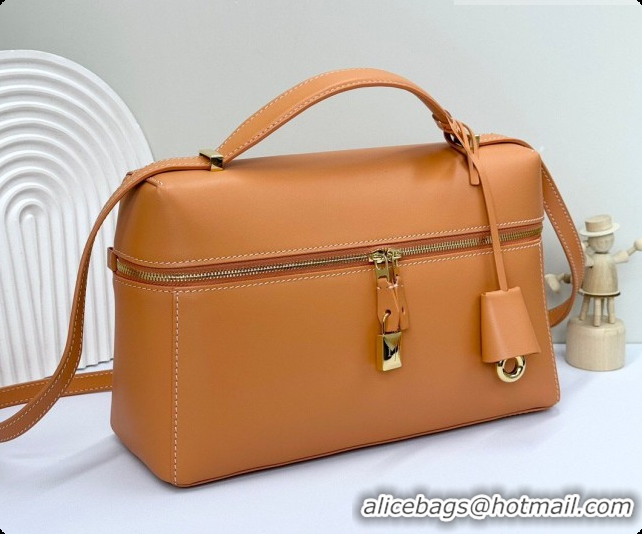 Good Looking Loro Piana LP Extra Bag L27 in Calfskin Leather Cinnamon 2026 FAO3001