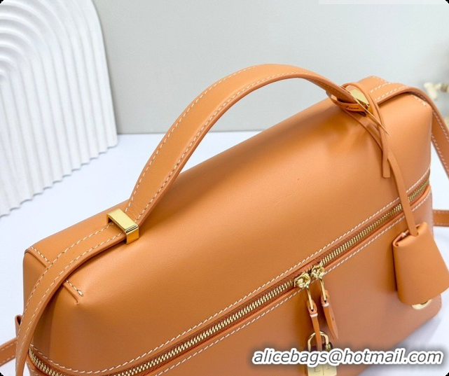 Good Looking Loro Piana LP Extra Bag L27 in Calfskin Leather Cinnamon 2026 FAO3001