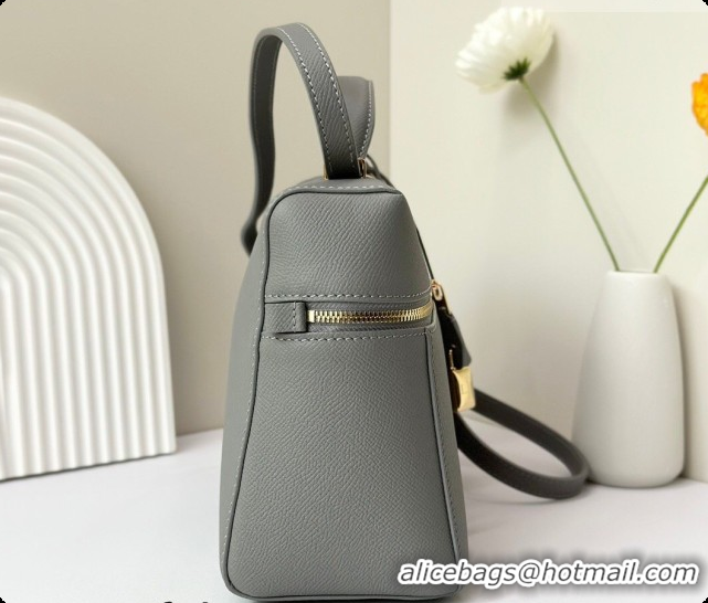 Best Price Loro Piana LP Extra Bag L27 in Palm-Grained Leather Pearly Grey 2026 FAO3001