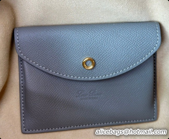Best Price Loro Piana LP Extra Bag L27 in Palm-Grained Leather Pearly Grey 2026 FAO3001