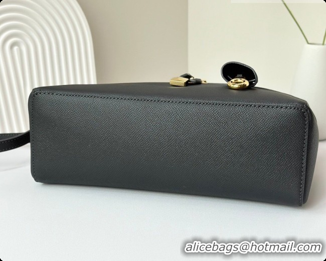 Best Design Loro Piana LP Extra Bag L27 in Palm-Grained Leather Navy Blue 2026 FAO3001