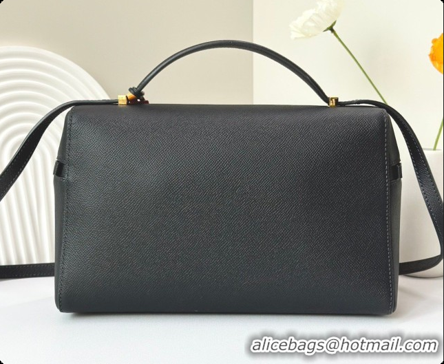 Best Design Loro Piana LP Extra Bag L27 in Palm-Grained Leather Navy Blue 2026 FAO3001