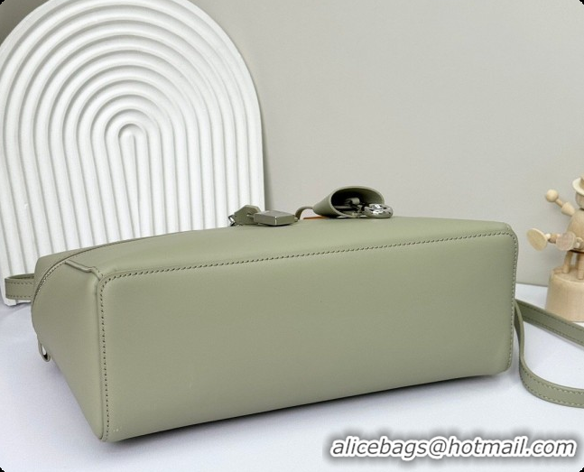 Cheap Price Loro Piana LP Extra Bag L27 in Calfskin Leather Mustard Green 2026 FAO3001