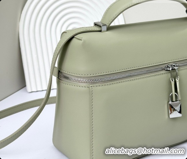 Cheap Price Loro Piana LP Extra Bag L27 in Calfskin Leather Mustard Green 2026 FAO3001