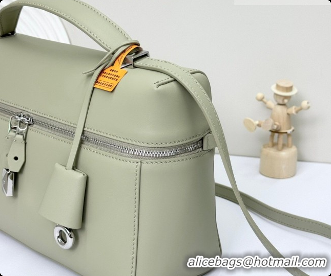 Cheap Price Loro Piana LP Extra Bag L27 in Calfskin Leather Mustard Green 2026 FAO3001