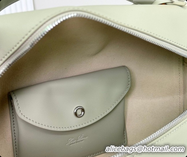 Cheap Price Loro Piana LP Extra Bag L27 in Calfskin Leather Mustard Green 2026 FAO3001