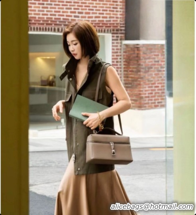 Most Popular Loro Piana LP Extra Bag L27 in Calfskin Leather Warm Beige 2026 FAO3001