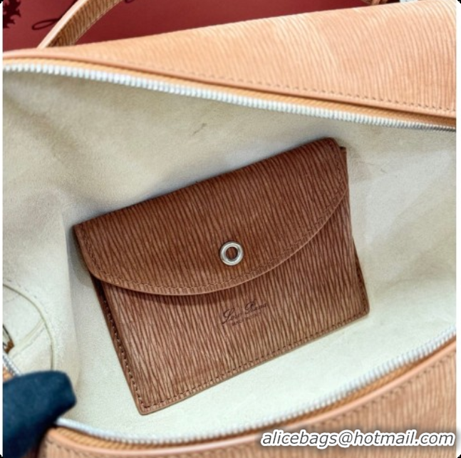 Unique Discount Loro Piana LP Extra Bag L27 in Wave Nubuck Leather Brown 2026 FAO3001