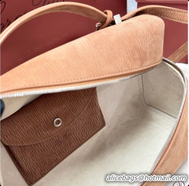 Unique Discount Loro Piana LP Extra Bag L27 in Wave Nubuck Leather Brown 2026 FAO3001