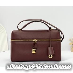 Top Design Loro Piana LP Extra Bag L27 in Calfskin Leather Smoke Caramel 2026 FAO3001