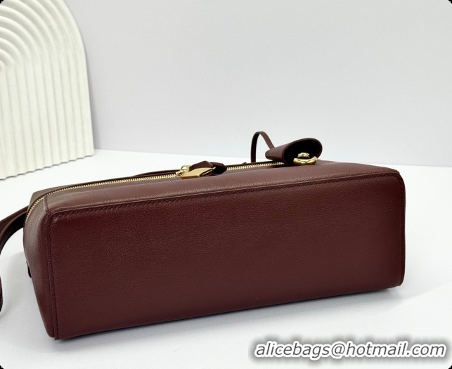 Top Design Loro Piana LP Extra Bag L27 in Calfskin Leather Smoke Caramel 2026 FAO3001