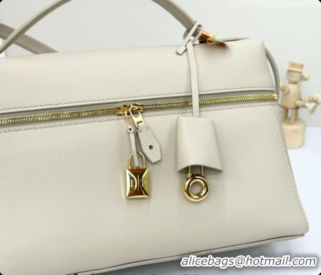 Shop Duplicate Loro Piana LP Extra Bag L27 in Calfskin Leather Light Lime 2026 FAO3001