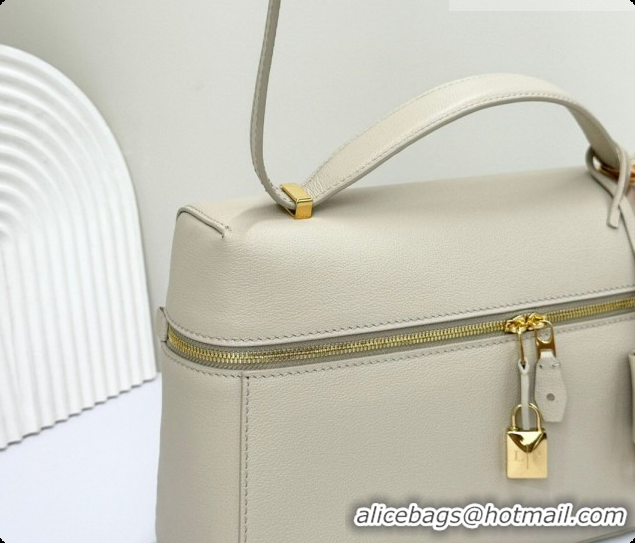 Shop Duplicate Loro Piana LP Extra Bag L27 in Calfskin Leather Light Lime 2026 FAO3001
