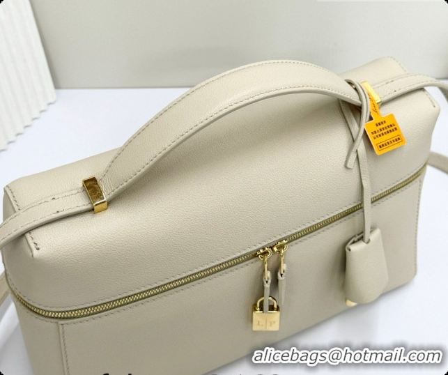 Shop Duplicate Loro Piana LP Extra Bag L27 in Calfskin Leather Light Lime 2026 FAO3001
