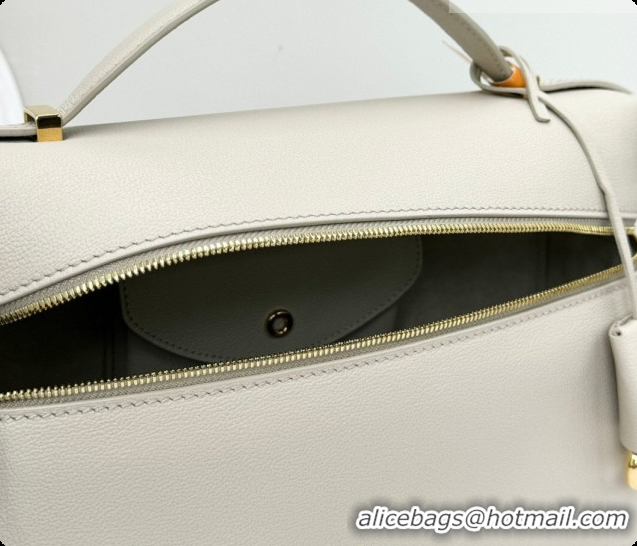 Shop Duplicate Loro Piana LP Extra Bag L27 in Calfskin Leather Light Lime 2026 FAO3001