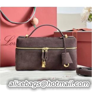 Popular Style Loro Piana LP Extra Bag L23 in Wave Nubuck Leather Coffee 2026 FAQ2126