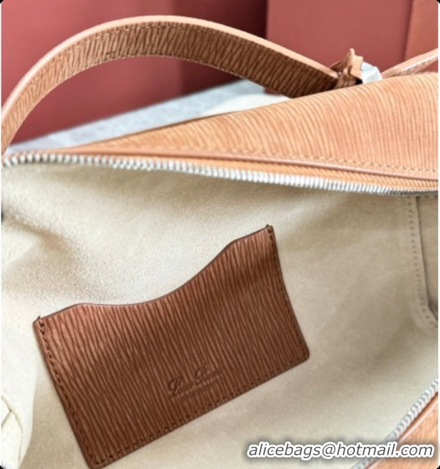 Charming Loro Piana LP Extra Bag L23 in Wave Nubuck Leather Brown 2026 FAQ2126 