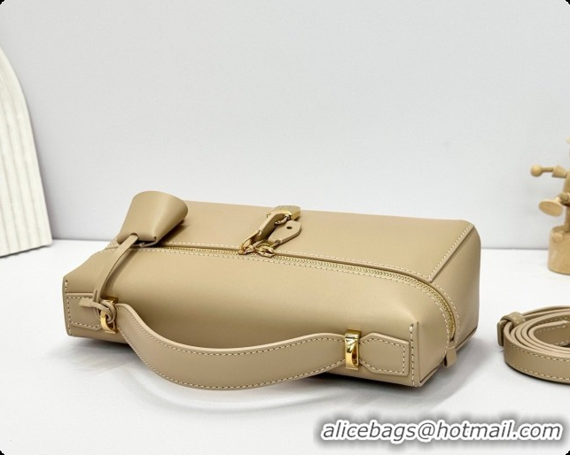 Grade Quality Loro Piana LP Extra Bag L23 in Calfskin Leather Light Mastic 2026 FAQ2126