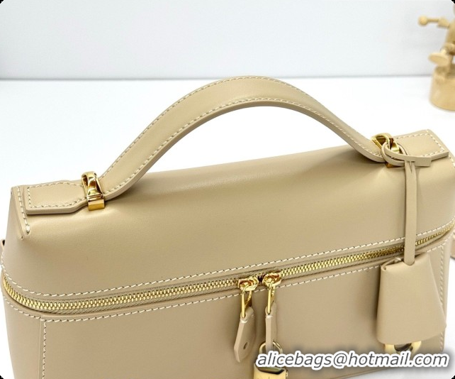 Grade Quality Loro Piana LP Extra Bag L23 in Calfskin Leather Light Mastic 2026 FAQ2126