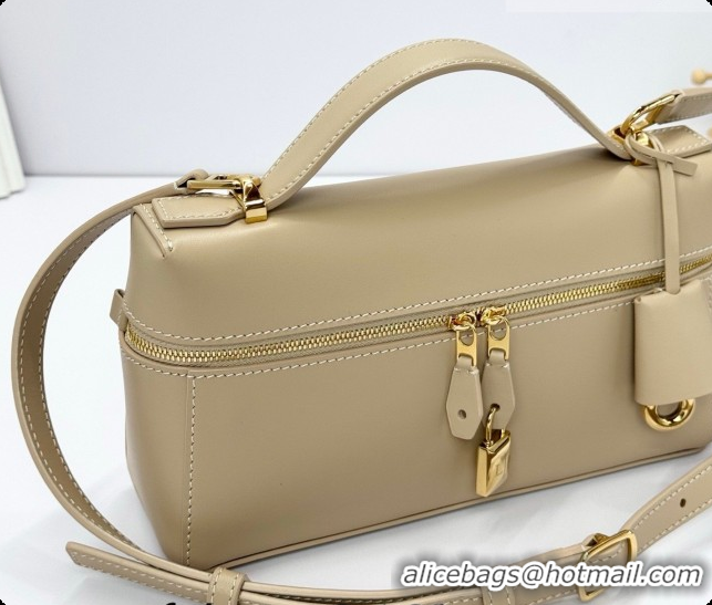 Grade Quality Loro Piana LP Extra Bag L23 in Calfskin Leather Light Mastic 2026 FAQ2126
