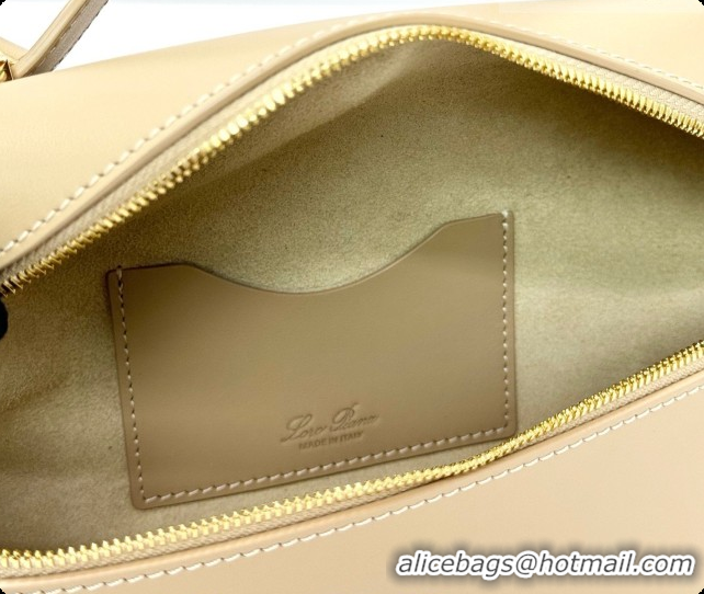 Grade Quality Loro Piana LP Extra Bag L23 in Calfskin Leather Light Mastic 2026 FAQ2126