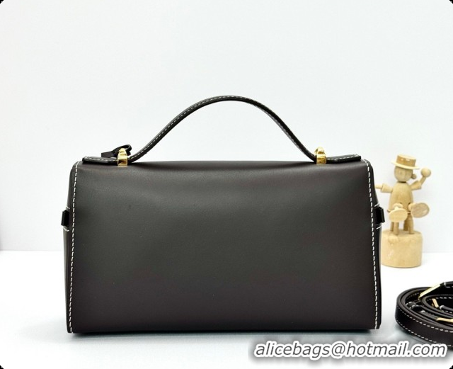 Good Looking Loro Piana LP Extra Bag L23 in Calfskin Leather Dark Coffee 2026 FAQ2126