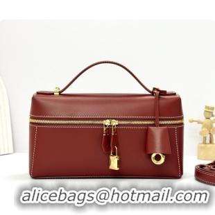 Best Product Loro Piana LP Extra Bag L23 in Calfskin Leather Red Brick 2026 FAQ2126