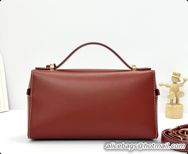 Best Product Loro Piana LP Extra Bag L23 in Calfskin Leather Red Brick 2026 FAQ2126