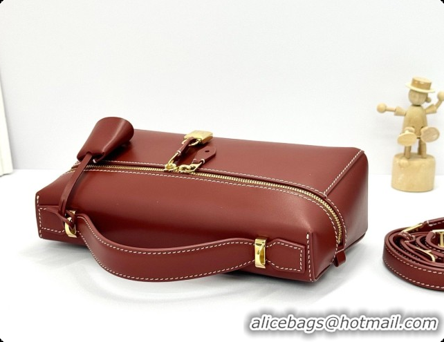 Best Product Loro Piana LP Extra Bag L23 in Calfskin Leather Red Brick 2026 FAQ2126