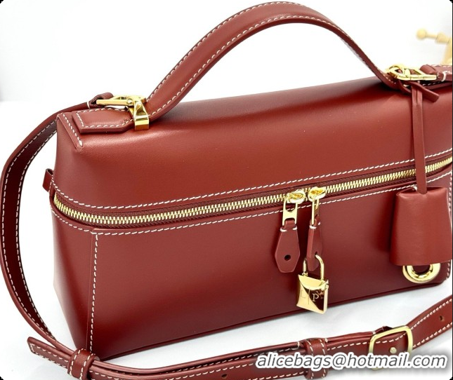 Best Product Loro Piana LP Extra Bag L23 in Calfskin Leather Red Brick 2026 FAQ2126