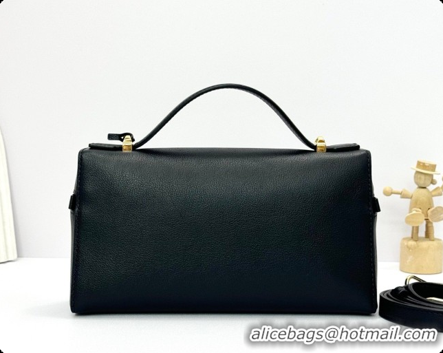 Popular Style Loro Piana LP Extra Bag L23 in Palm-Grained Leather Black 2026 FAQ2126
